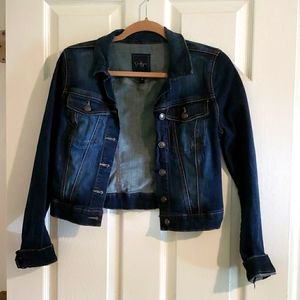 Dark blue jean jacket